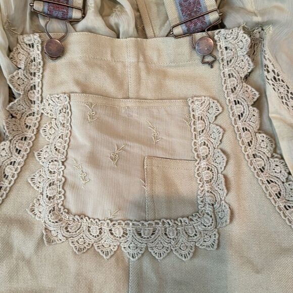 Free People Trails End Skirtall Size Small Overall Style Dress Color: Dried Aloe - Picture 11 of 15